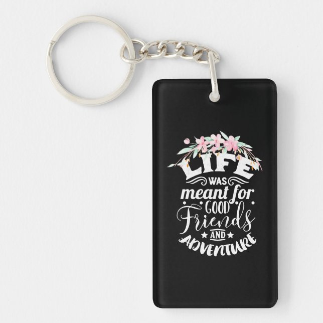 Good Friends And Adventure Key Ring (Front)