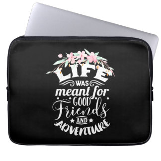 Good Friends And Adventure Laptop Sleeve