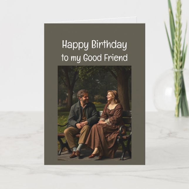  Good Friends Birthday Love Card (Front)