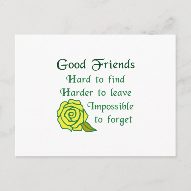 GOOD FRIENDS POSTCARD (Front)