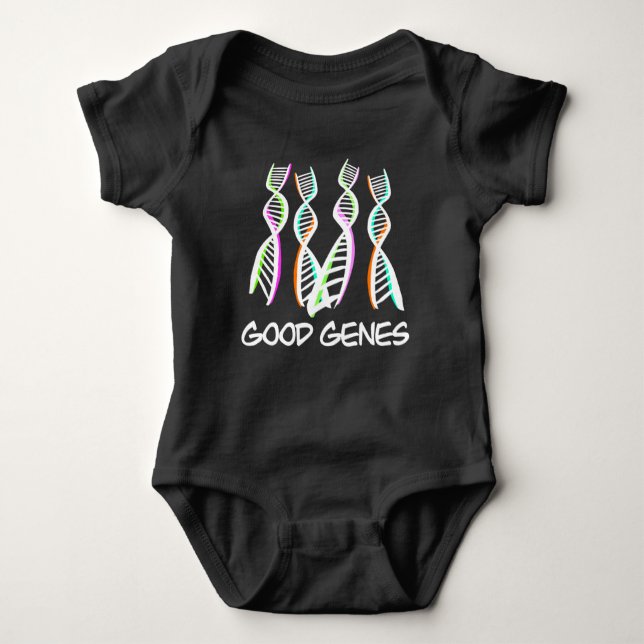Good Genes DNA STEM clothing for baby shower Bodysuit (Front)