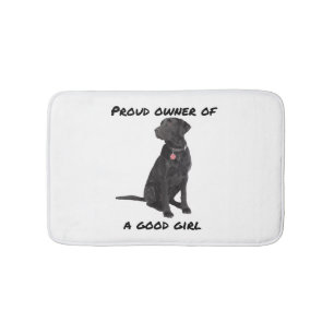 Good Girl Black Lab Bath Mat