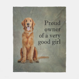 Good Girl Golden Fleece Blanket