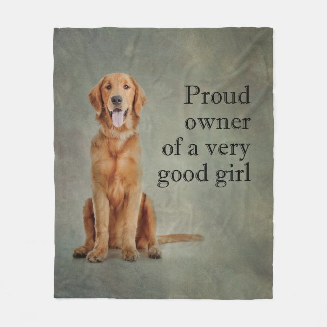 Good Girl Golden Fleece Blanket (Front)