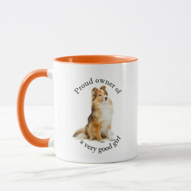 Good Girl Sheltie Mug (Left)