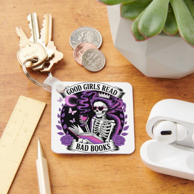 Good Girls Read Bad Books  Key Ring (Desk)