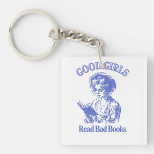 Good Girls Read Bad Books – Vintage Style Book Lov Key Ring