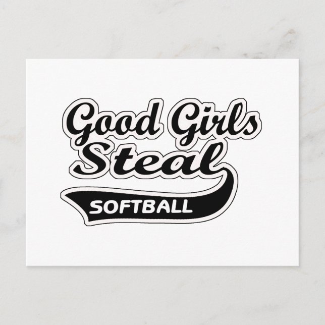 Good Girls Steal (black) Postcard (Front)