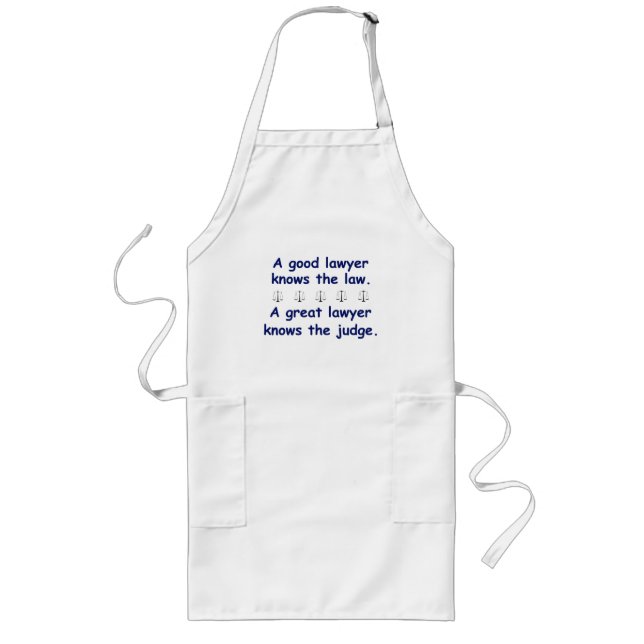 Good/Great Lawyer Long Apron (Front)