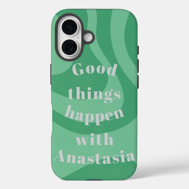 Good Green Things Happen Case-Mate iPhone Case (Back)