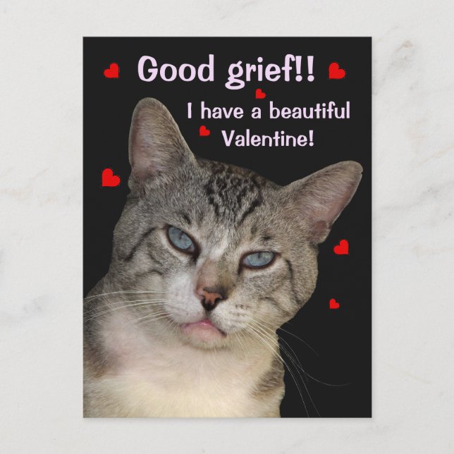 Good Grief Valentine's Day Postcard (Front)