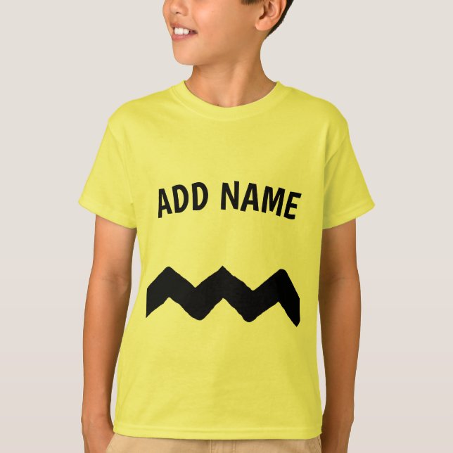Good Grief Ziz Zaz Line Add Name T-Shirt (Front)