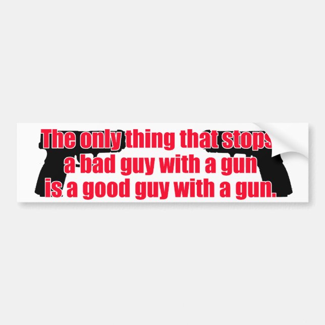 Good guy gun bumper sticker (Front)