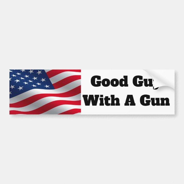 Good Guy With A Gun Bumper Sticker (Front)