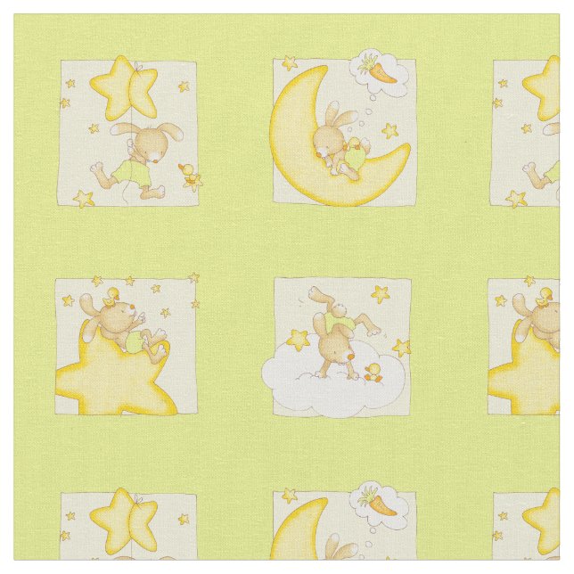 Good Hare Day Fabric (Close Up)