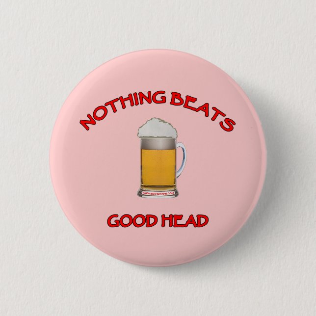 Good Head 6 Cm Round Badge (Front)