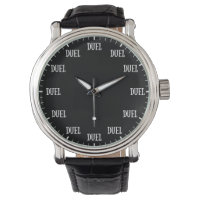 Good Heavens Get Ready to Duel Clock in Black