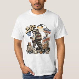 Good Ideas Start Tomorrow Funny Racoon Late Night T-Shirt