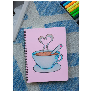 Good Ideas Start with Coffee! Customisable Notebook