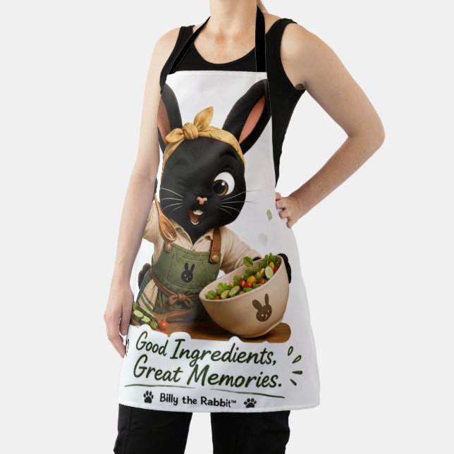 Good Ingredients, Great Memories Bunny Sticker Apron (Insitu)