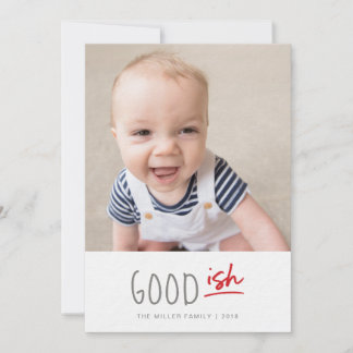 Good-ish List Funny Photo Holiday Card and Collage