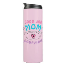 Good Job Mother's Day Gift Pawsome Kitty Pink