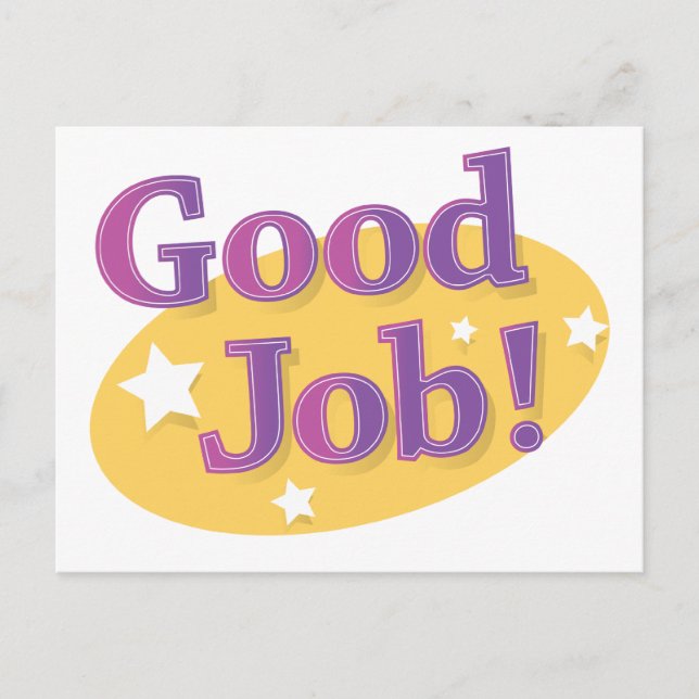 Good Job! Postcard (Front)
