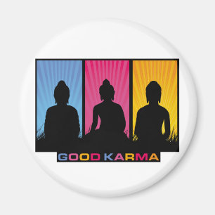 Good Karma Buddhas Magnet