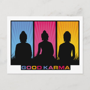 Good Karma Buddhas Postcard