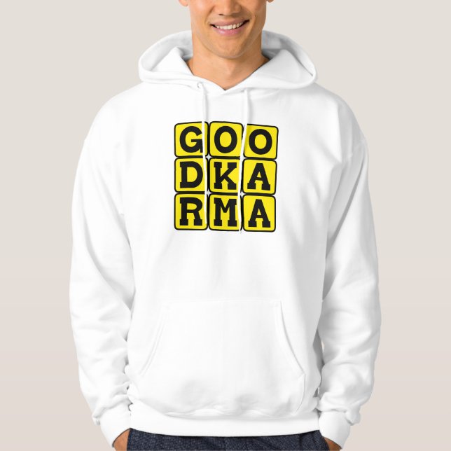 Good Karma, Buddhist Tenet Hoodie (Front)