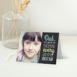 Good Kid Great Dad Fathers Day Photo Card<br><div class="desc">Make him feel loved with this stylish Father's Day card from Berry Berry Sweet.</div>
