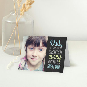 Good Kid Great Dad Fathers Day Photo Card