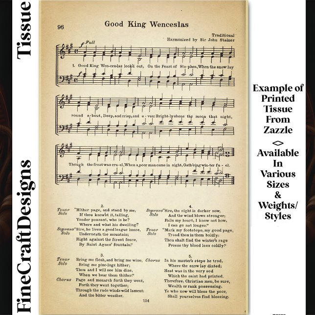 Good King Wenceslas Sheet Music DU5F Decoupage (Creator Uploaded)