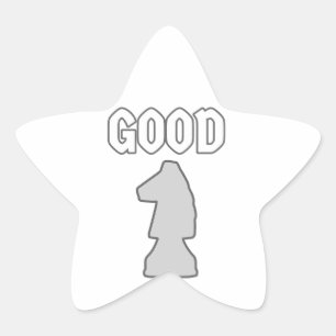 Good Knight Chess Player Gift Star Sticker