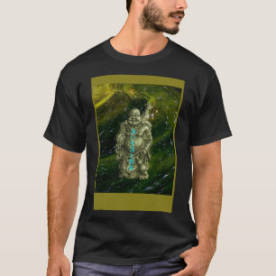 good life and prosperity laughing buddha in space T-Shirt