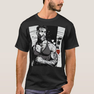 Good Looking Dad Strong Muscular Man Fathers Day T-Shirt