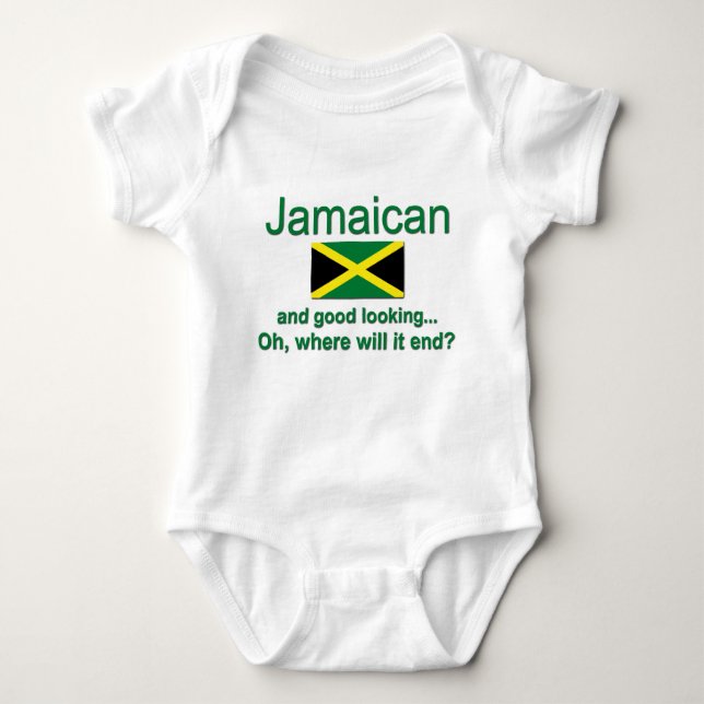 Good Looking Jamaican Baby Bodysuit (Front)