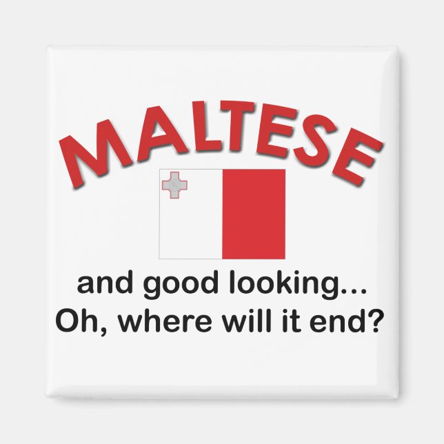 Good Looking Maltese Magnet (Front)