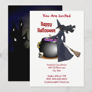 Good Looking Witch and the Cauldron Invitation