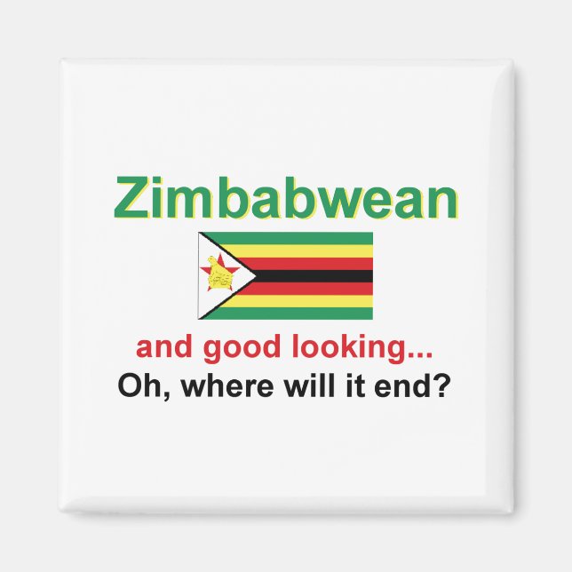 Good Looking Zimbabwean Magnet (Front)
