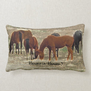 Good Lord's Remuda Herd Grazes in Heaven Lumbar Cushion