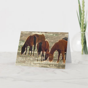 Good Lord's Remuda Herd in Heaven Sympathy Card