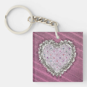 Good Love Charm Button Key Ring