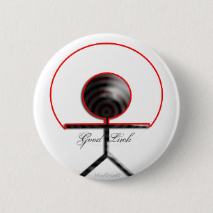 Good Luck 6 Cm Round Badge