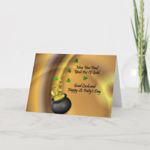 Good Luck And Happy St. Patty's Day Card