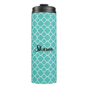 Good Luck and Harmony Turquoise Thermal Tumbler
