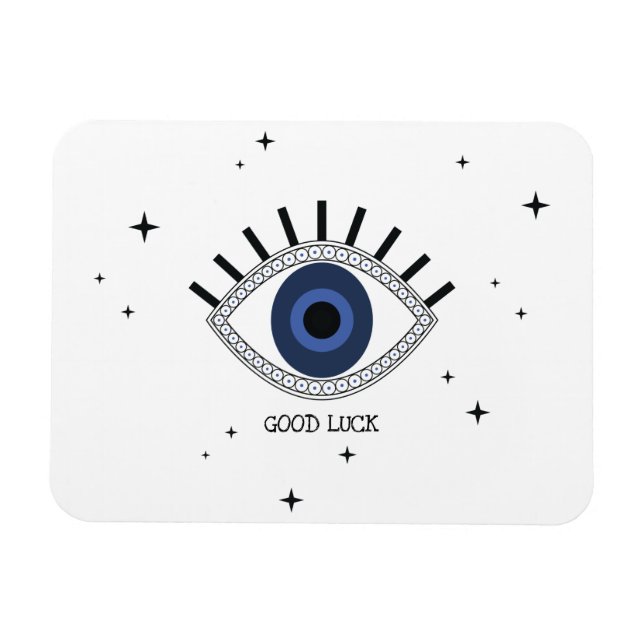 Good luck blue eye talisman greek tradition  magnet (Horizontal)