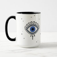 Good luck blue eye talisman magic witch symbol