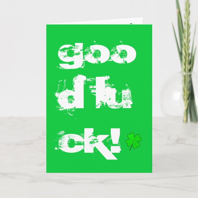 Good Luck Card (Front)