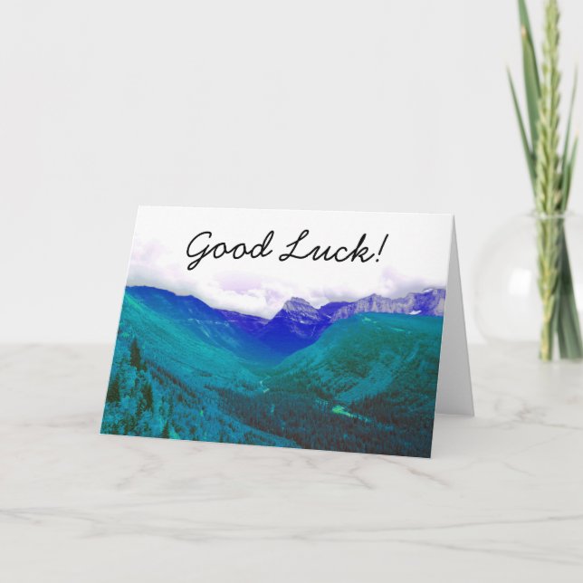 Good Luck Card - Glacier National Park Photograph (Front)